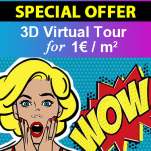 3D Tour for 1 Euro per Square Meter ***Special Offer*** / Tour en 3D por 1 euro por metro cuadrado *** Oferta especial ***